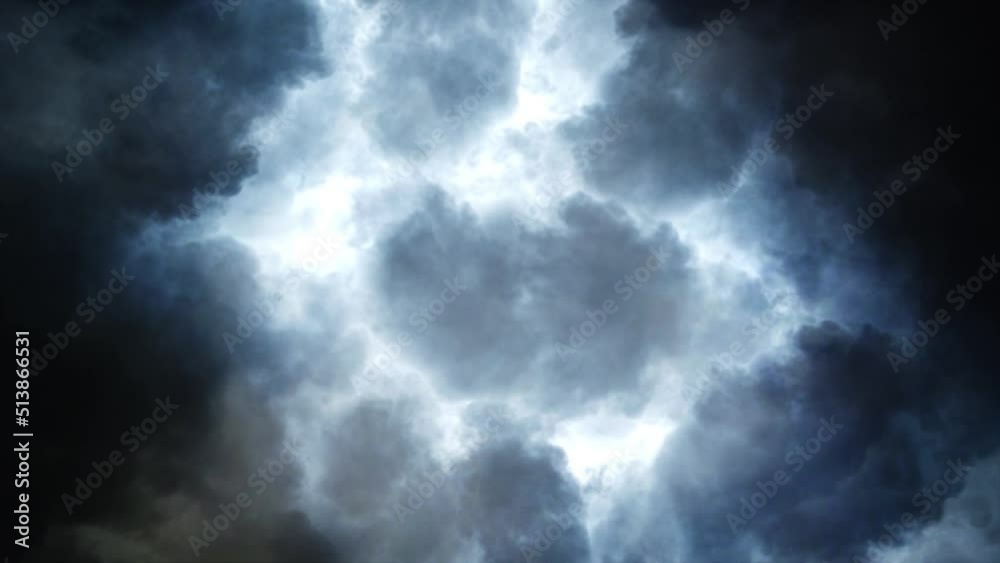 thunderstorm in the sky with lightning strikes 4k. thunderstorm in the sky with lightning strikes 4k.