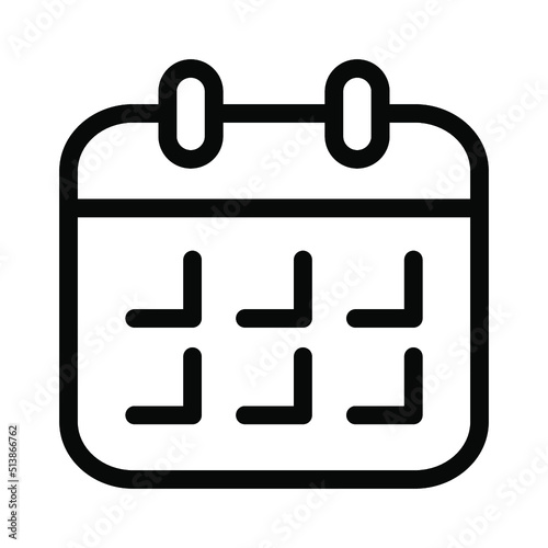 Illustration Vector Graphic of Calendar icon template