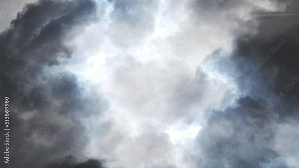 4k gray sky is dark with thunderstorms 4k gray sky is dark with thunderstorms