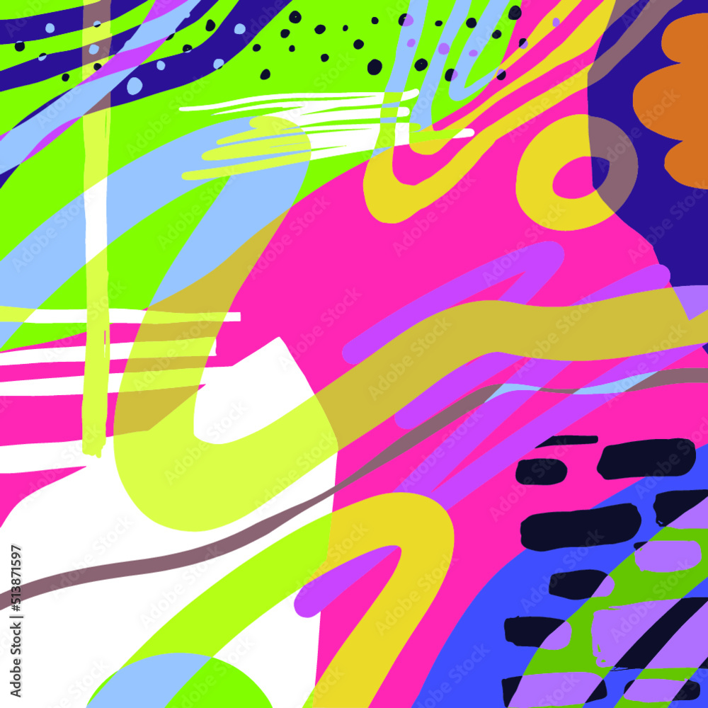 Pattern Background Pop Colourfull Design