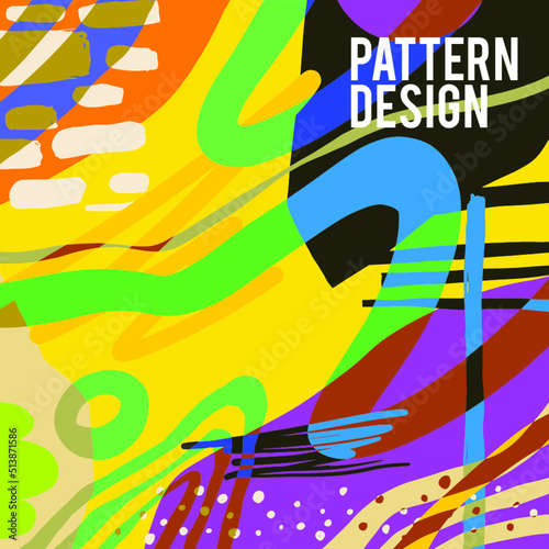 Pattern Background Pop Colourfull Design