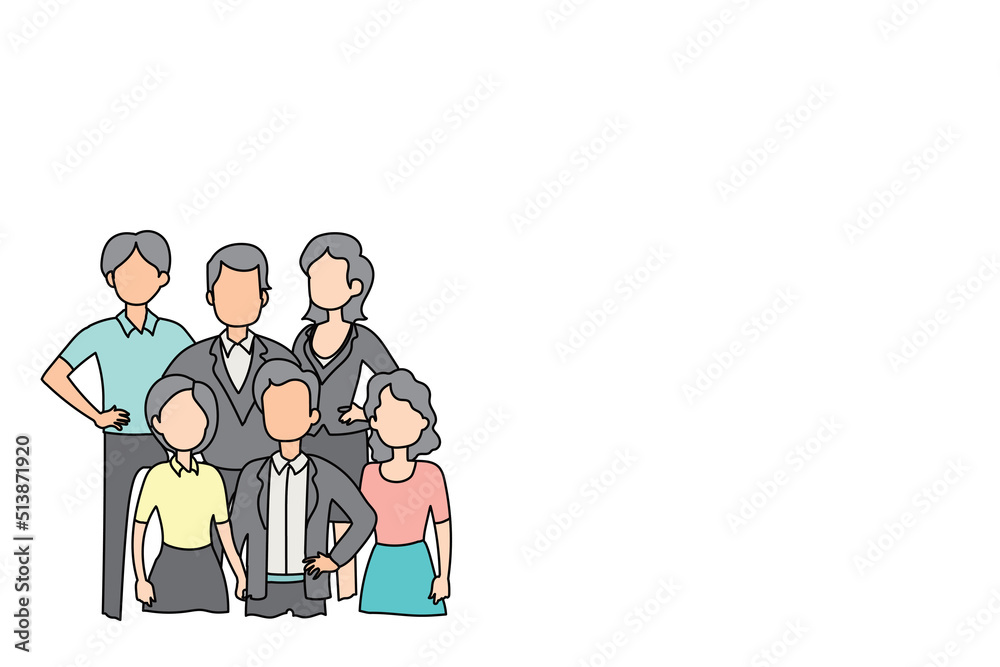 Business people working in office character vector flat design illustration.