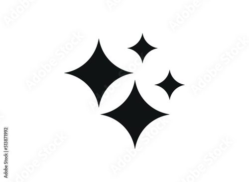 shine icon isolated on white background. vector illustration. eps 10.