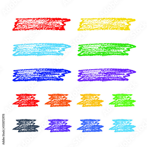 색연필 손그림 컬러풀 라벨 세트 -01