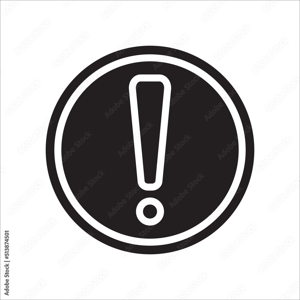exclamation point icon vector design template exclamation point icon vector design template