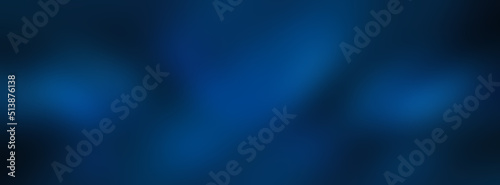 Wide dark blue gradient background. blue radial gradient effect wallpaper.