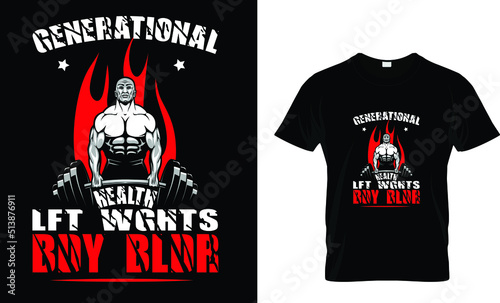 Generational health ....T-shirt design template 