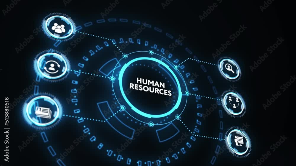 Business, Technology, Internet and network concept. Human Resources HR management concept. Business, Technology, Internet and network concept. Human Resources HR management concept.