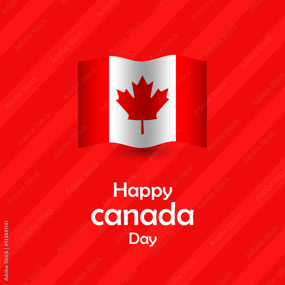 Happy Canada Day Banner Design