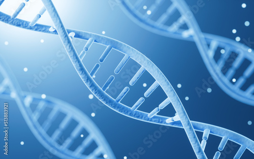 Fototapeta Naklejka Na Ścianę i Meble -  Science Biotechnology DNA chromosome, 3d rendering.