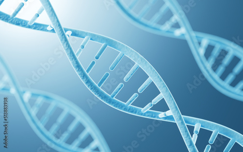 Fototapeta Naklejka Na Ścianę i Meble -  Science Biotechnology DNA chromosome, 3d rendering.