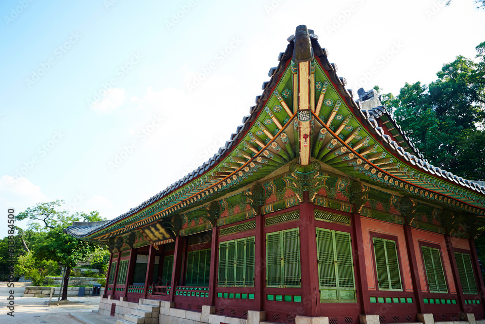 Korean traditional palace, travel in Korea	