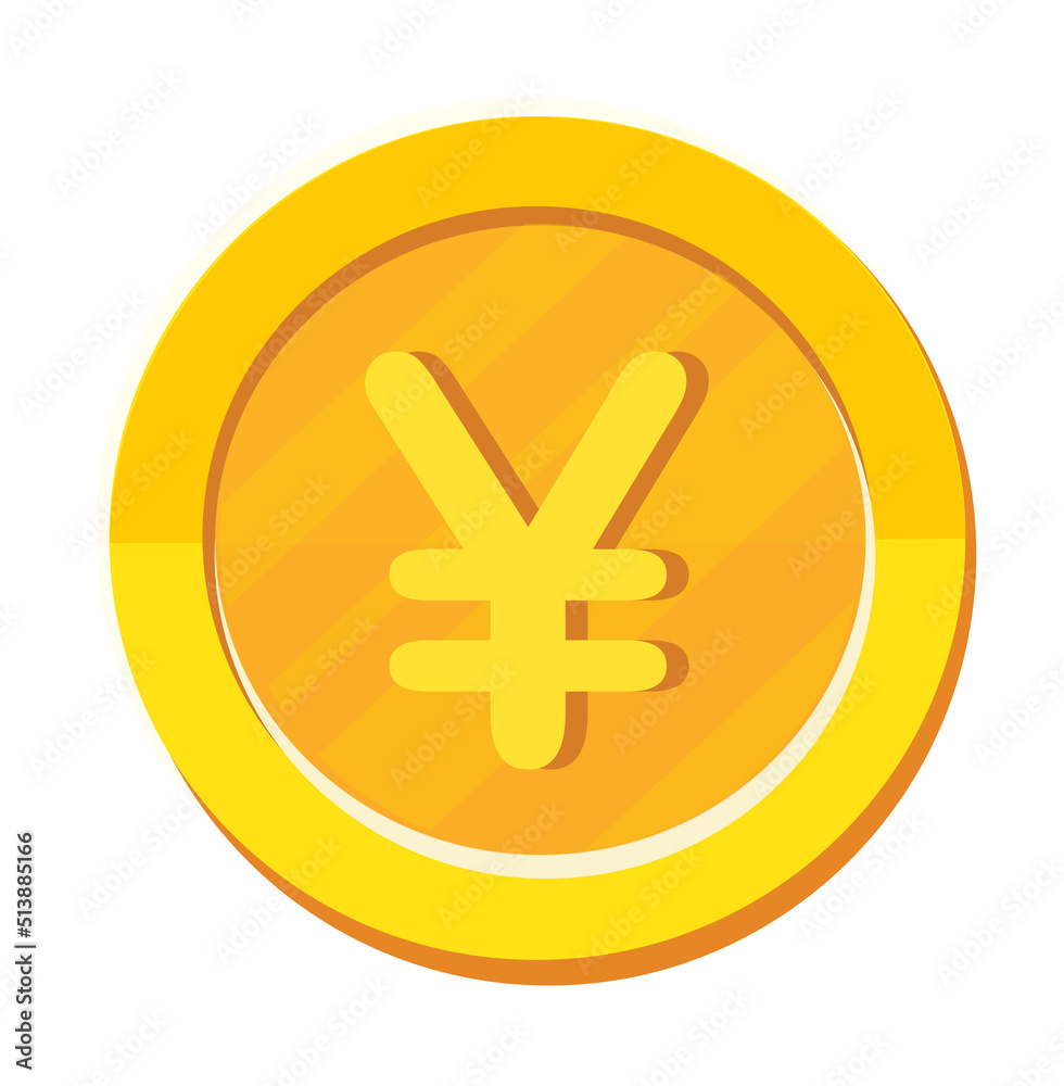 Yen gold coin. vector illustration
Yen gold coin. vector illustration