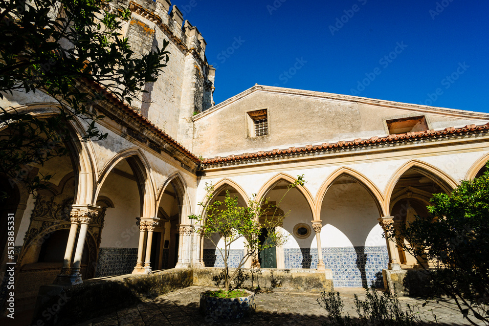 claustro DO Cemiterio,convento de Cristo,año 1162, Tomar, distrito de Santarem, Medio Tejo, region centro, Portugal, europa