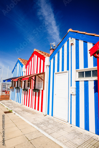 casas de colores,Costa Nova, Beira Litoral, Portugal, europa