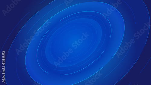 Flowing luminous lines and line surface turntable internet technology background
