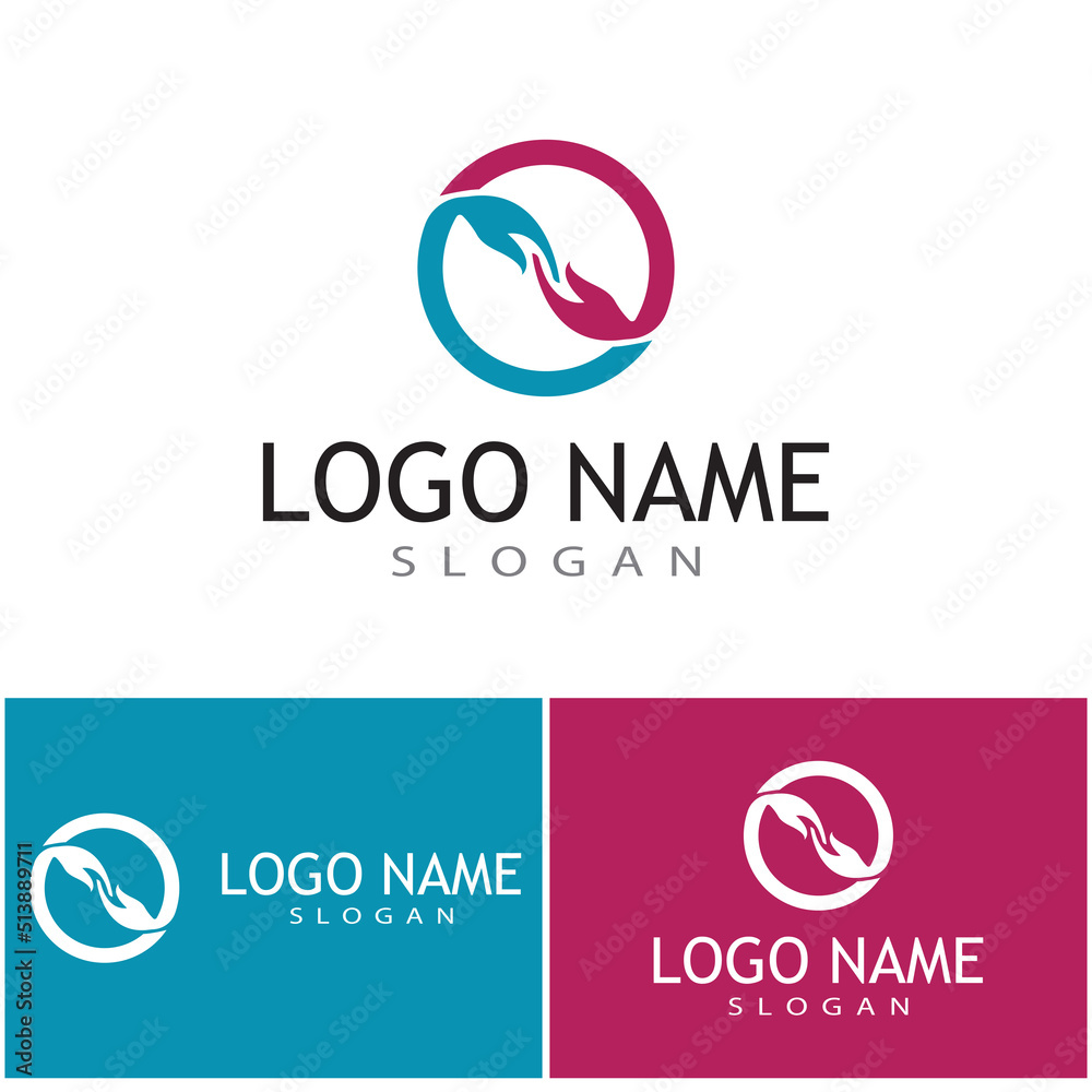 Obraz premium Hand Care Logo Template vector icon Business