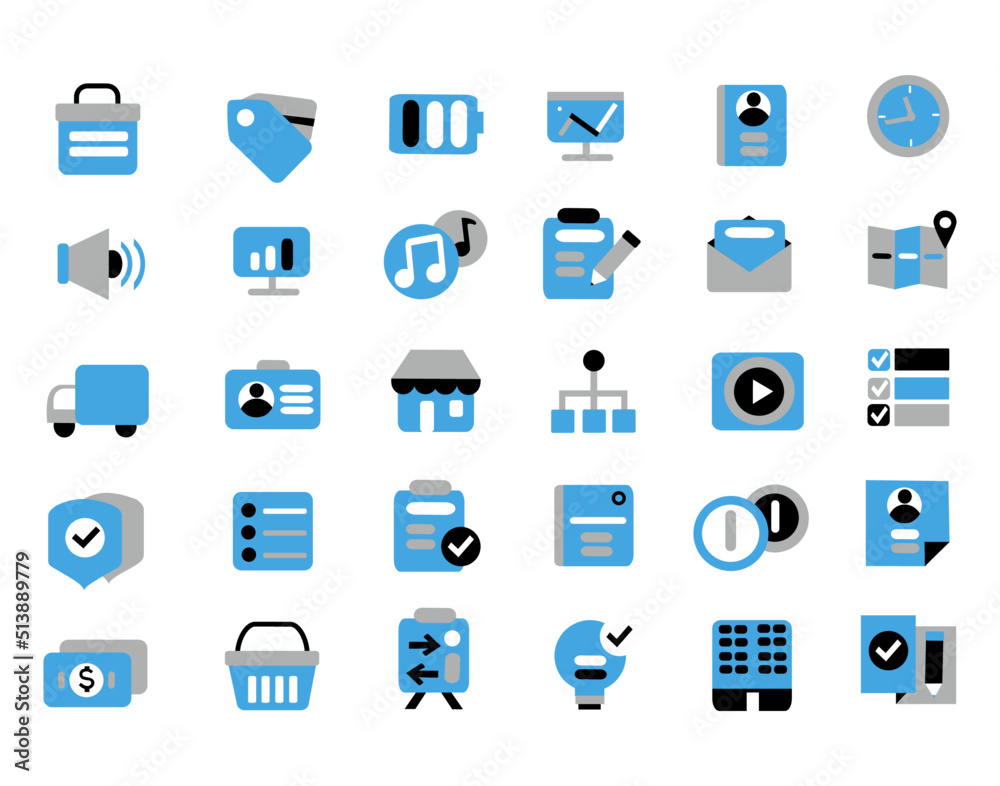Vector sky bly icon set for web and application Vector sky bly icon set for web and application