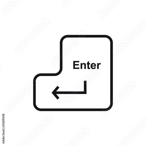 Enter keyboard icon design vector illustration