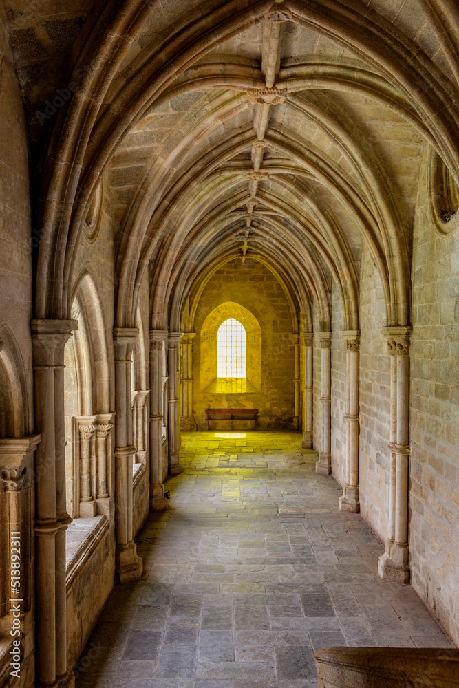 claustro, construido entre 1317 y 1340, estilo gótico, catedral de Évora,  Basílica Sé Catedral de Nossa Senhora da Assunção, Évora, Alentejo, Portugal