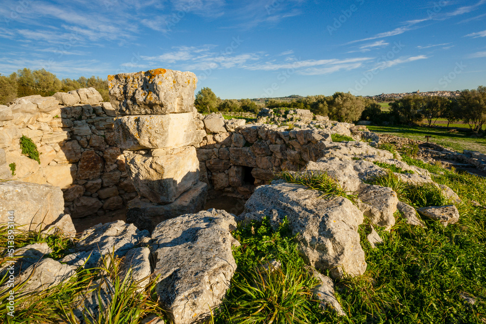 yacimiento talayotico de Son Fornes, Montuiri,  época talayótica (1300-123 a. C.)  Comarca de Es Pla , Mallorca, Spain