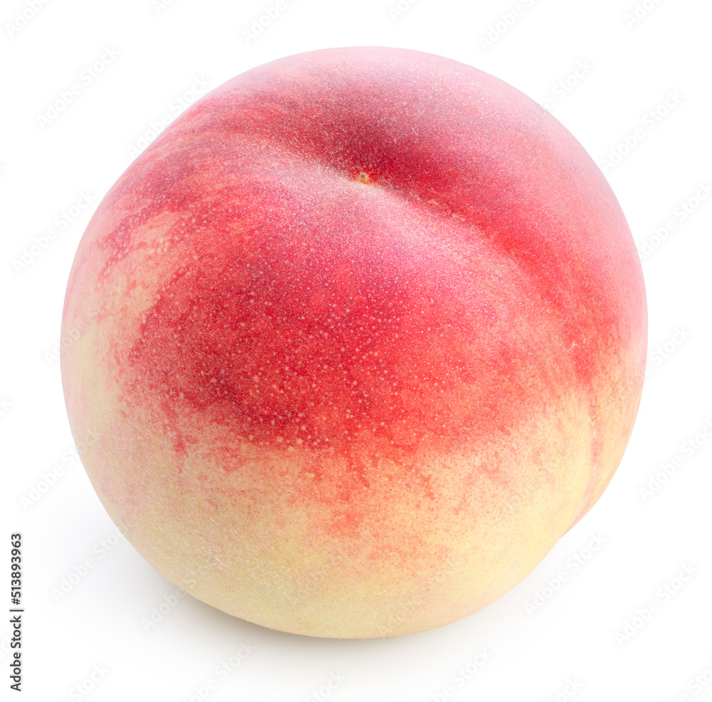 Pink Peach fruit with leaf isolated on white background, Fresh White Peach on White Background With clipping path, Pink Peach fruit with leaf isolated on white background, Fresh White Peach on White Background With clipping path,