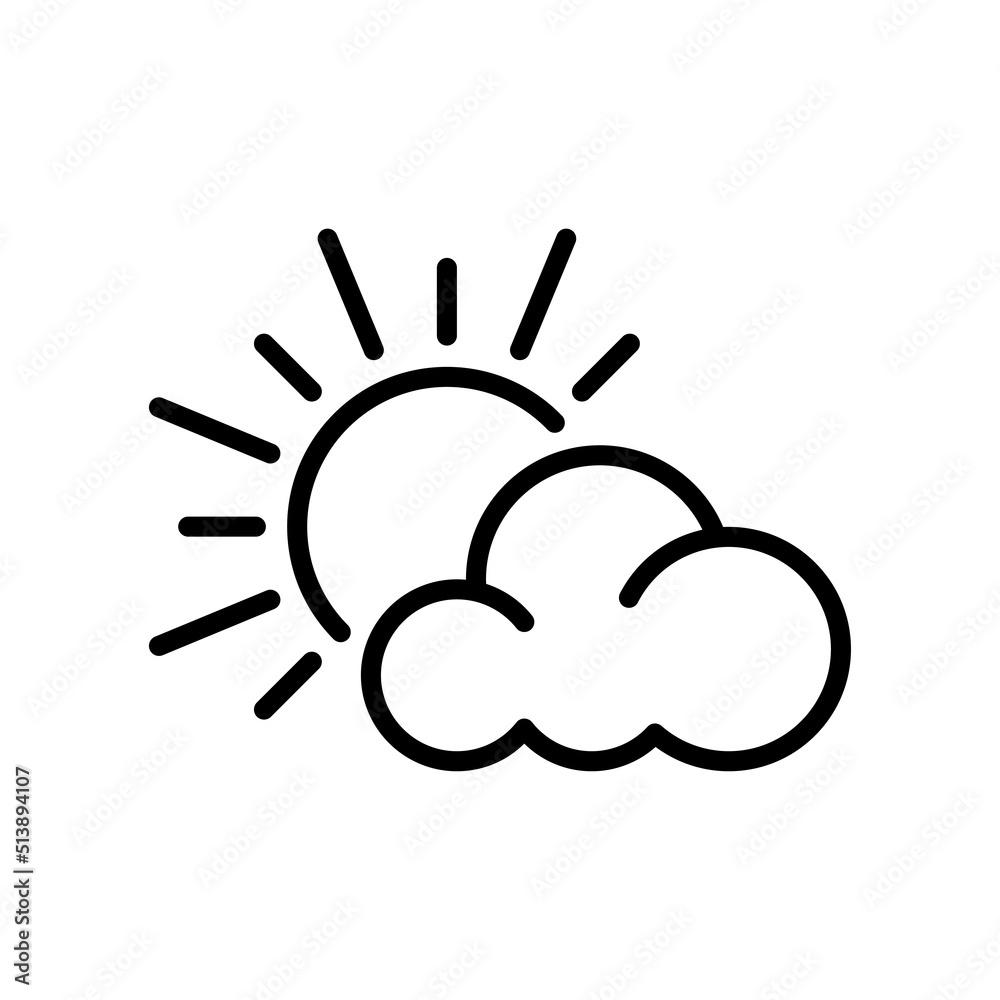 Weather icon, meteorology and climate symbol. Weather icon, meteorology and climate symbol.