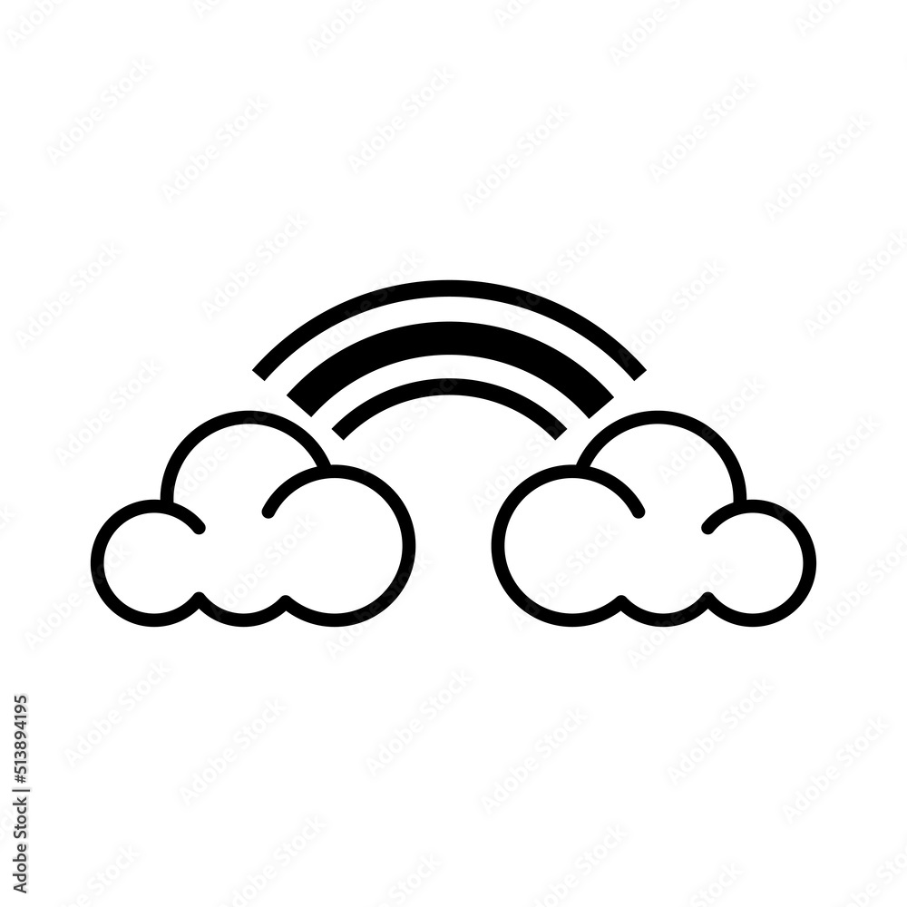 Weather icon, meteorology and climate symbol. Weather icon, meteorology and climate symbol.