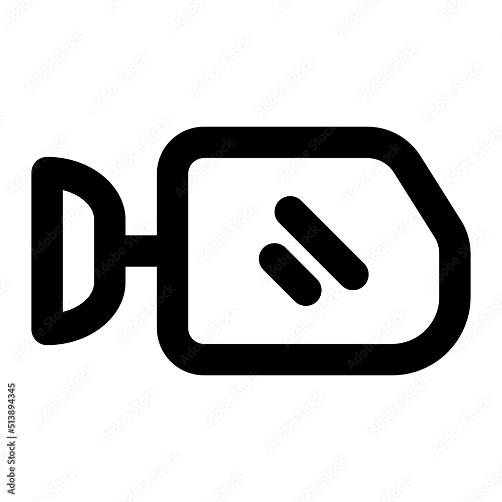 side mirror line icon
