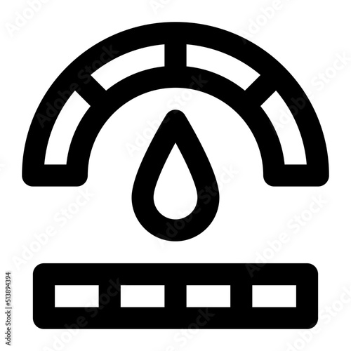 speedometer line icon