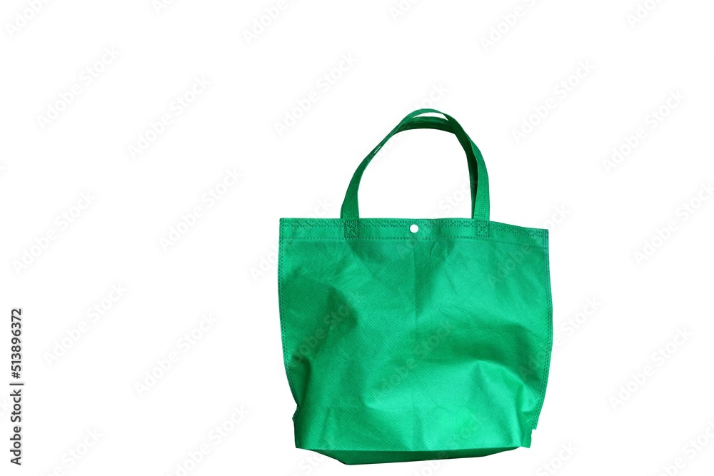 green shopping fabric bag green shopping fabric bag
