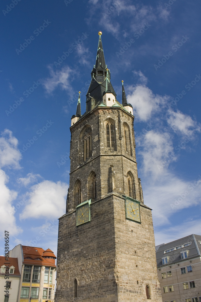 Red Tower (or Roter Turm) in Halle, Germany