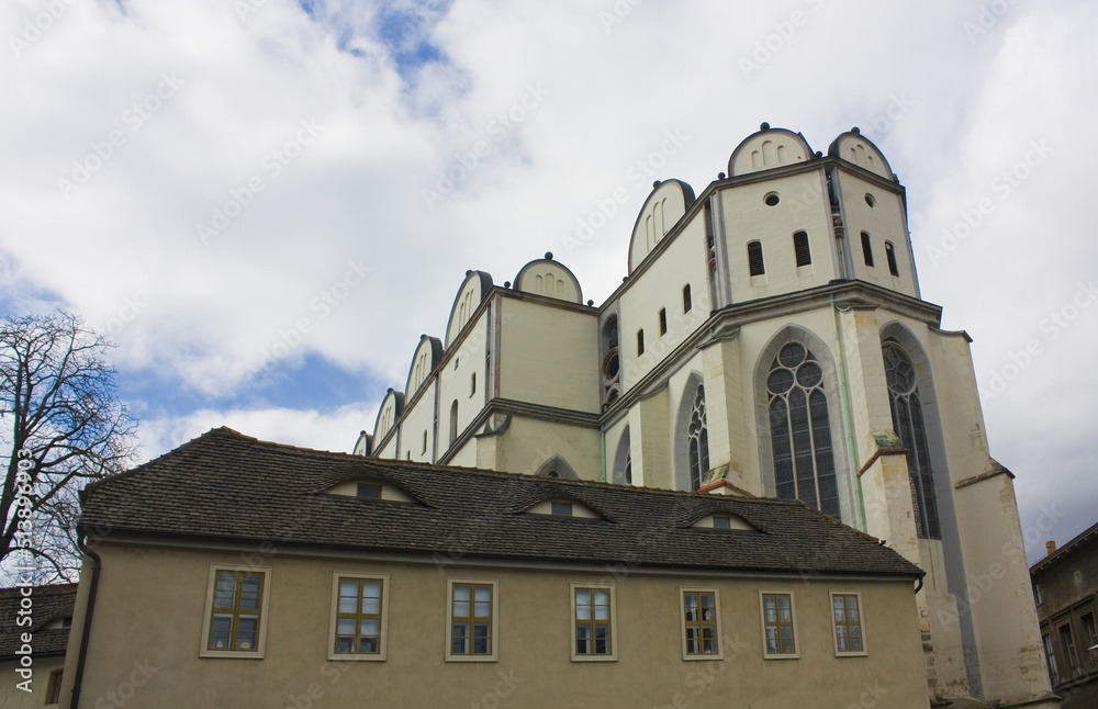 Famous Cathedral in Halle, Germany