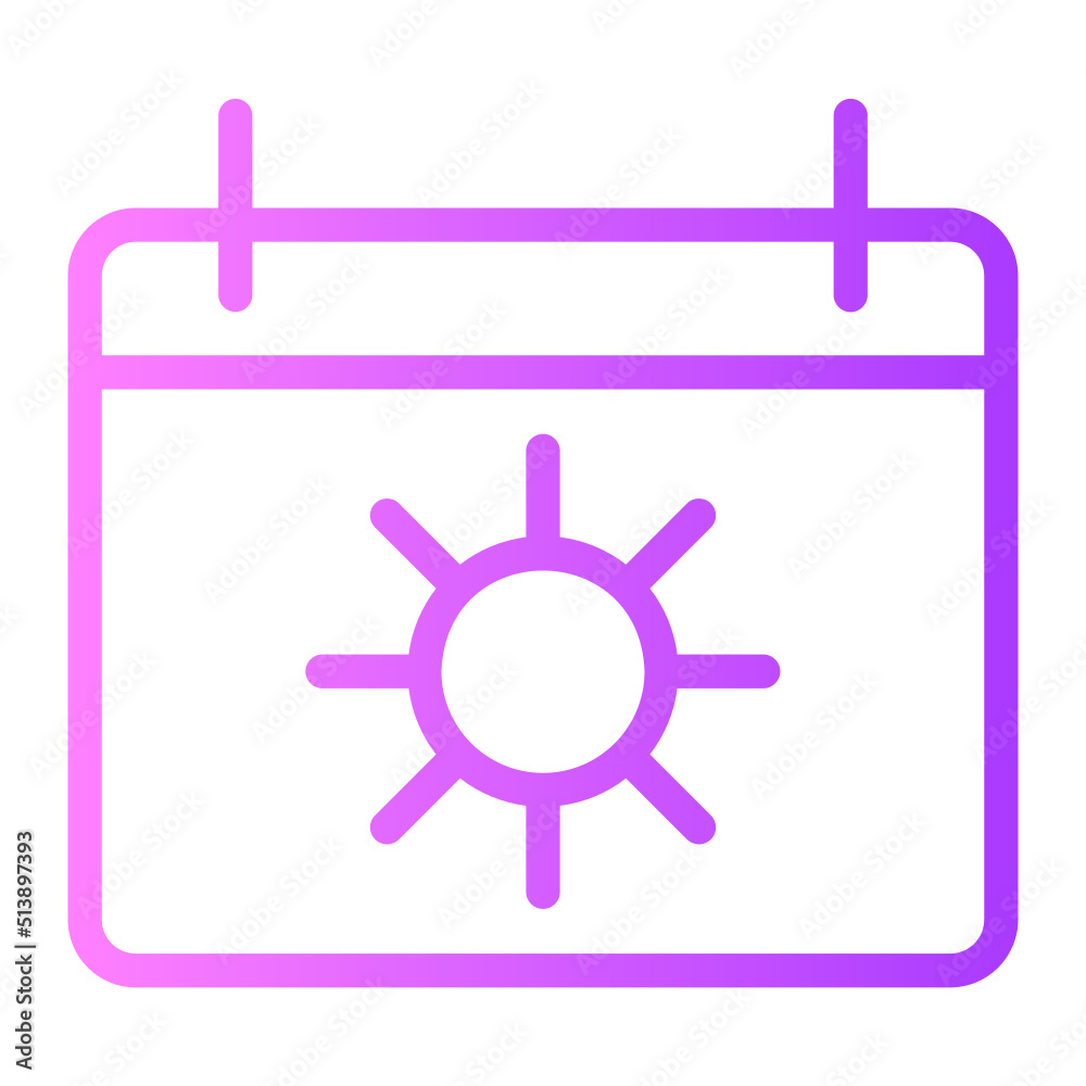Summer gradient icon Summer gradient icon