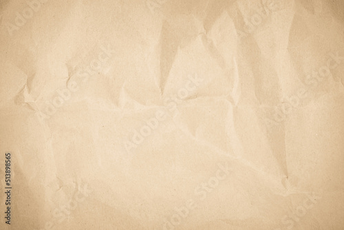 Paper vintage background. Recycle brown paper crumpled texture, Old paper surface for background. 