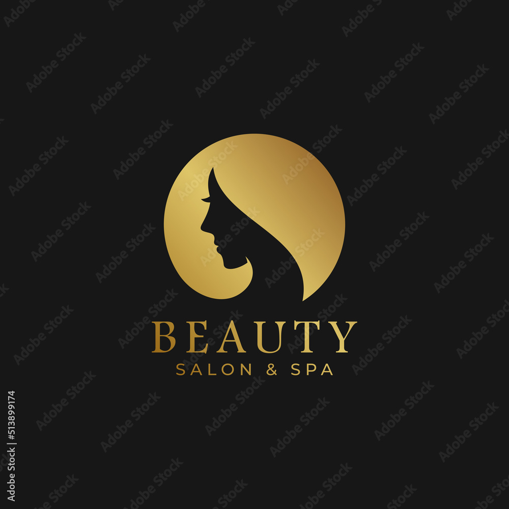 Beauty salon and spa logo vector Beauty salon and spa logo vector
