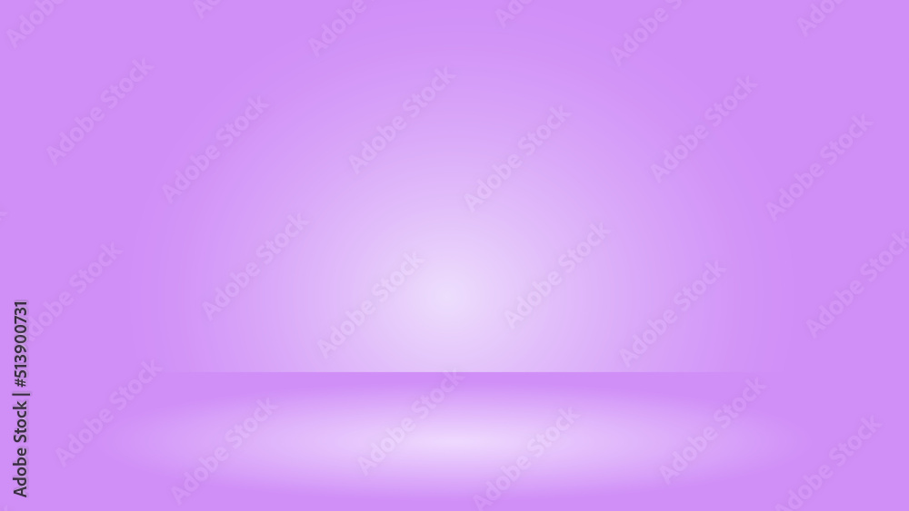 abstract purple background with studio lighting  and blank space for product display backdrop