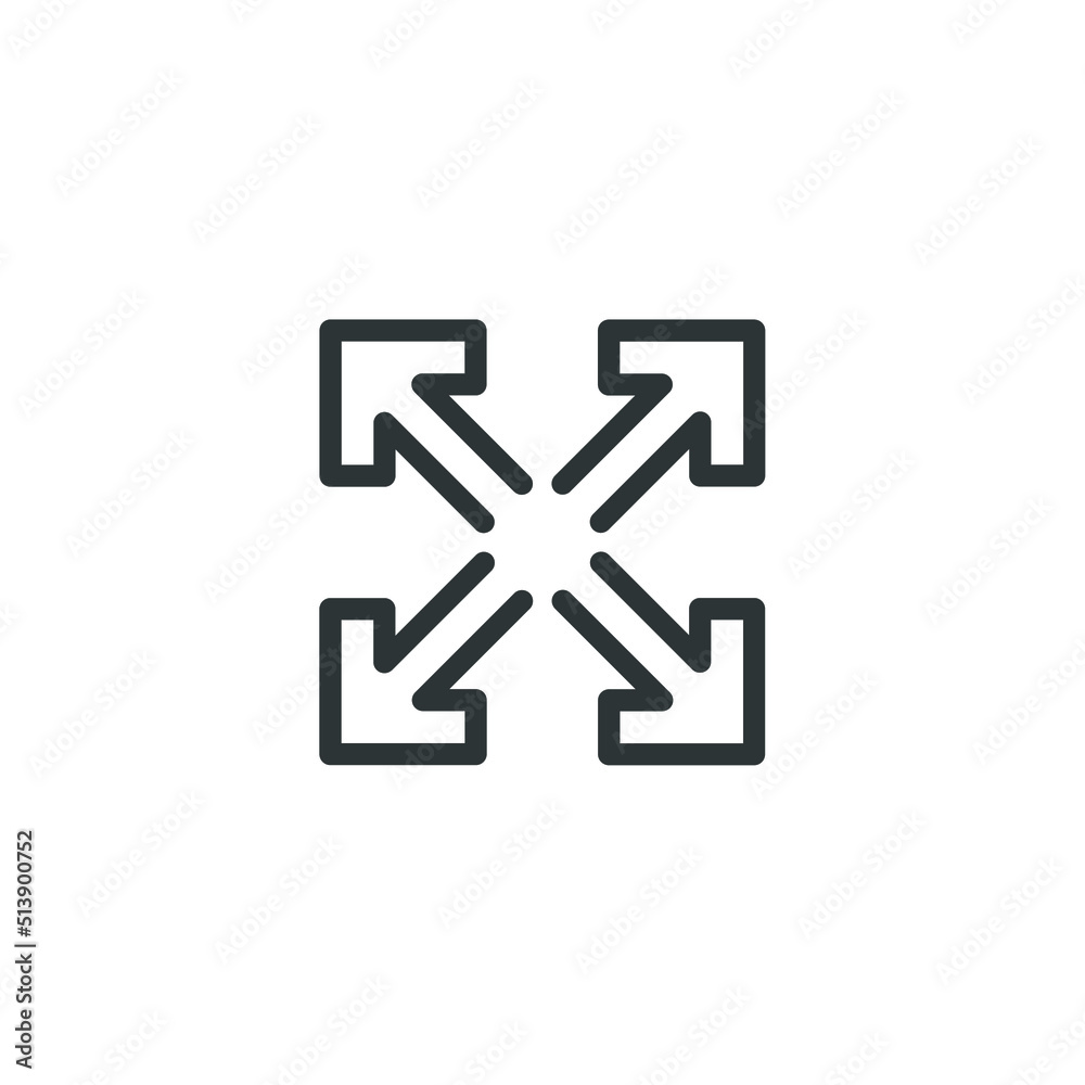 Fototapeta premium Vector sign of the Magnify symbol is isolated on a white background. Magnify icon color editable.