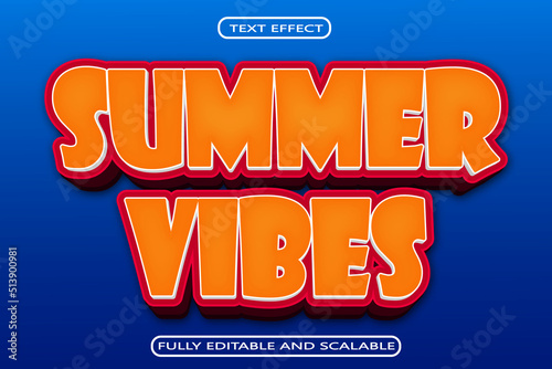 Summer Time Editable Text Effect 3 Dimension Emboss Modern Style