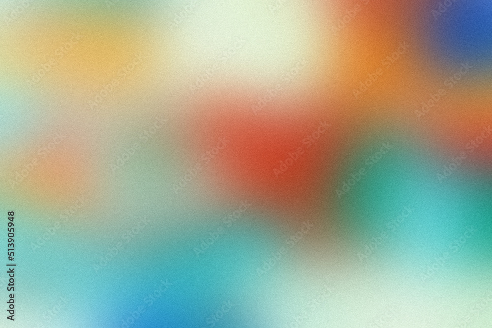 Pure lo-fi grain gradient texture. Orange gradient background. Purple spray paint brush. Turquoise undertone gradients for banner design, minimal poster, label cosmetics. Multicolor liquid backdrop.