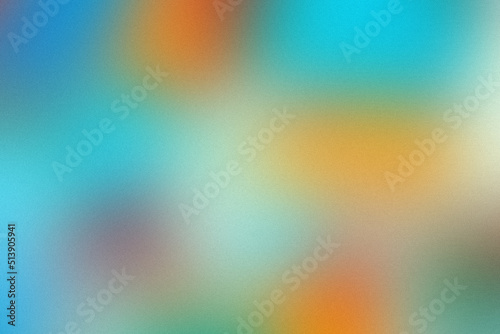 Pure lo-fi grain gradient texture. Orange gradient background. Purple spray paint brush. Turquoise undertone gradients for banner design, minimal poster, label cosmetics. Multicolor liquid backdrop.