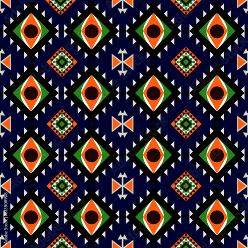 Geometric ethnic seamless pattern traditional Design for Print, cloth design, wallpaper,fabric,wrapping. Vector illustration.