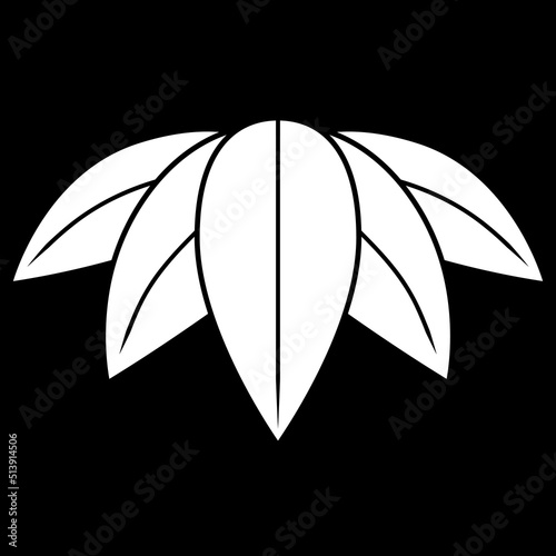 家紋です。五枚笹といいます。