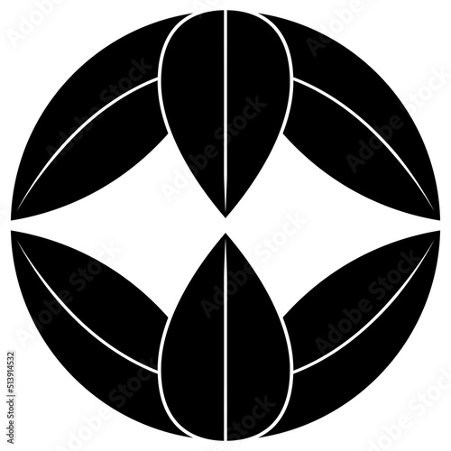 家紋です。六枚笹といいます。