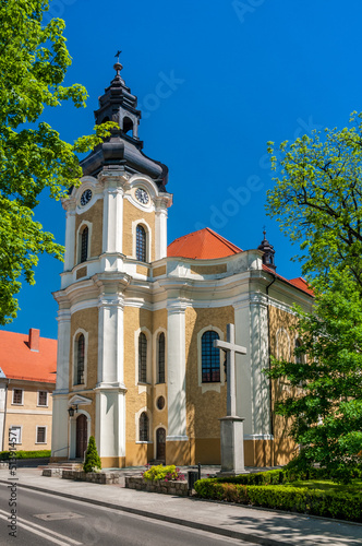 Late Baroque Church of St. Peter and St. Paul the Apostles. Krotoszyn, Greater Poland Voivodeship, Poland.