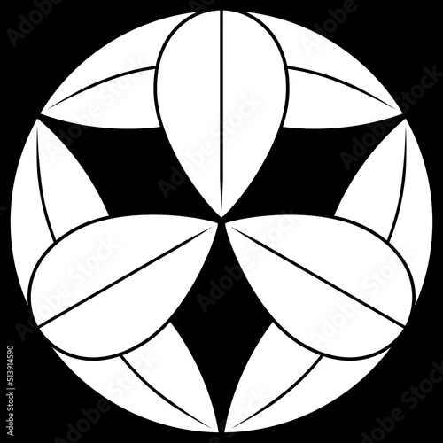 家紋です。九枚笹といいます。