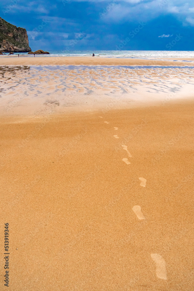 Beach of La Franca, Protrected Landscape of the Oriental Coast of Asturias, La Franca, Ribadedeva, Asturias, Spain, Europe Beach of La Franca, Protrected Landscape of the Oriental Coast of Asturias, La Franca, Ribadedeva, Asturias, Spain, Europe