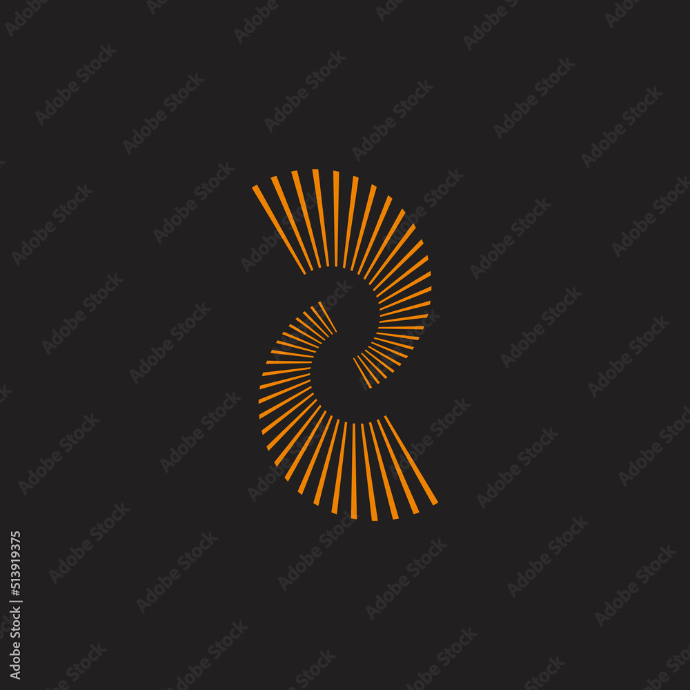 two stripes motion geometric linear logo vector two stripes motion geometric linear logo vector