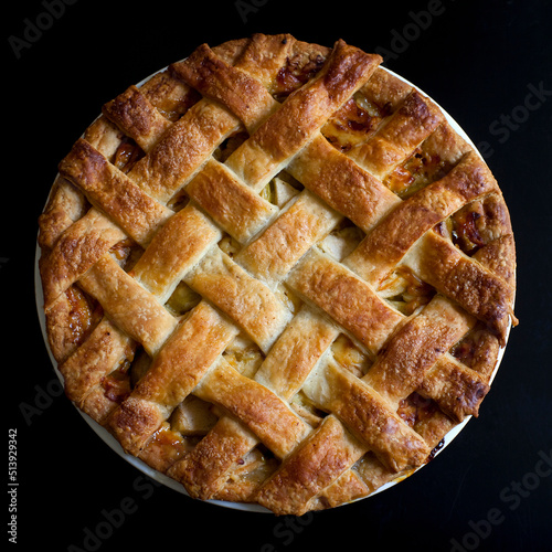 Apple cheddar pie photo
