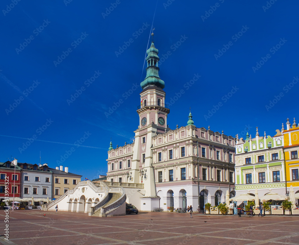  Town Hall at Great Market Square (Rynek Wielki) in Zamosc